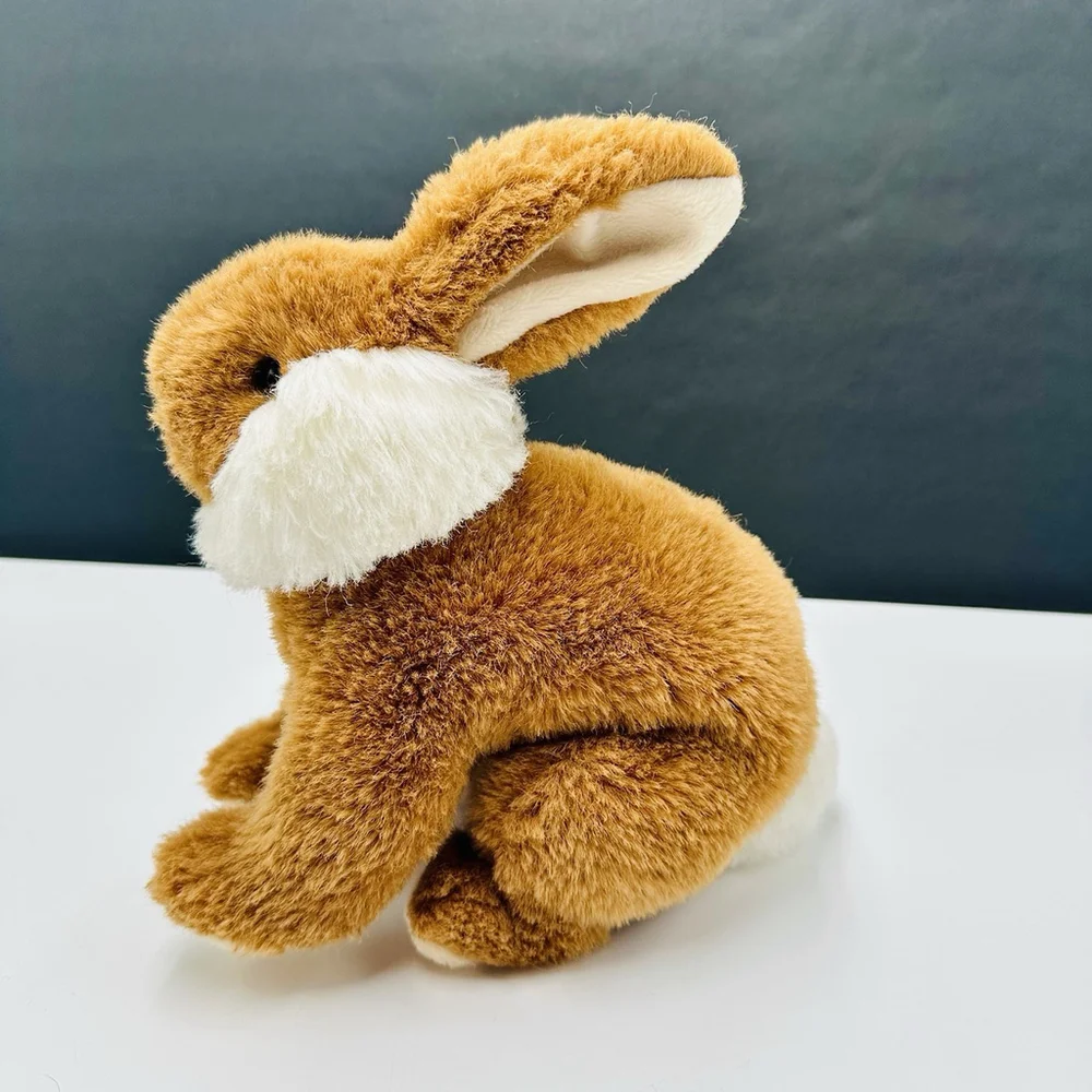 Vintage 90s GUND Bunny Woodland Forest 10” Stuffed Plush Brown Rabbit Easter